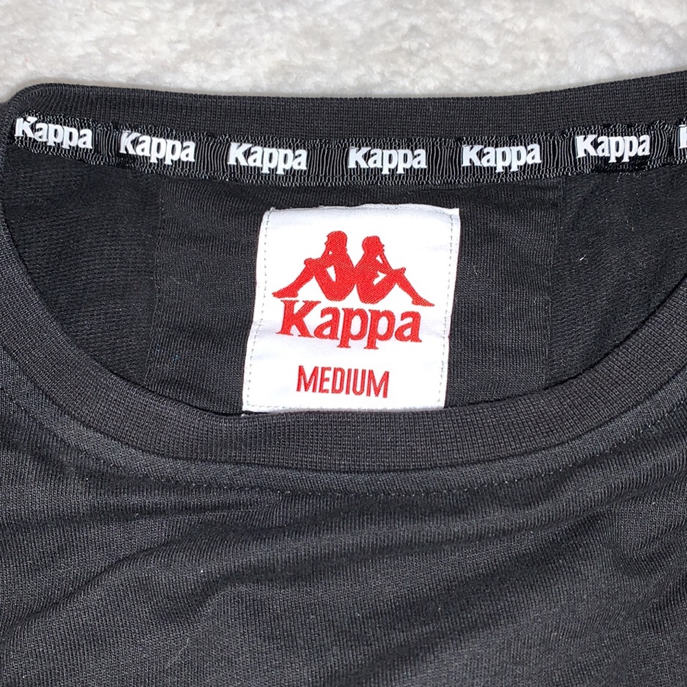OTO 👀 KAPPA black cropped long sleeve. - Picture 5 of 5